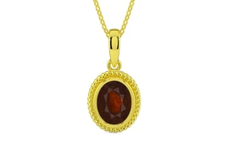 Panchdhatu Hessonite Garnet Pendant Fine Quality (P7)