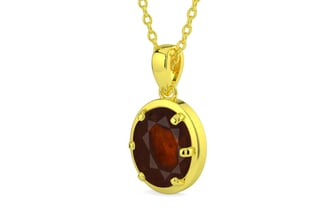 Panchdhatu Hessonite Garnet Pendant Fine Quality (P8)