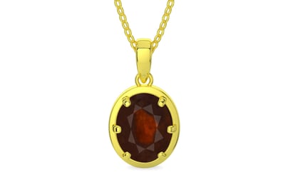 Panchdhatu Hessonite Garnet Pendant Fine Quality (P8)
