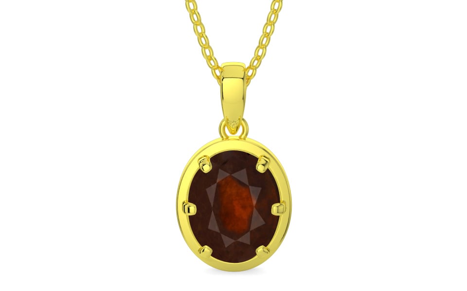 Panchdhatu Hessonite Garnet Pendant Fine Quality (P8)