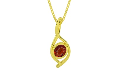 Panchdhatu Hessonite Garnet Pendant Limited Quality (P1)