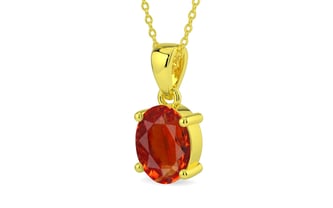 Panchdhatu Hessonite Garnet Pendant Limited Quality (P10)