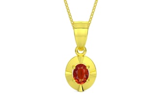 Panchdhatu Hessonite Garnet Pendant Limited Quality (P11)