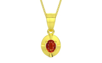 Panchdhatu Hessonite Garnet Pendant Limited Quality (P11)