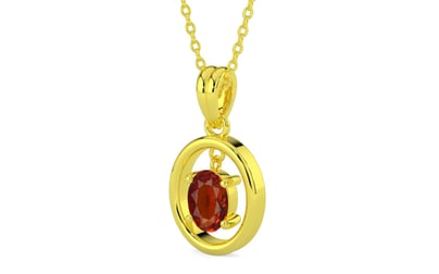 Panchdhatu Hessonite Garnet Pendant Limited Quality (P2)