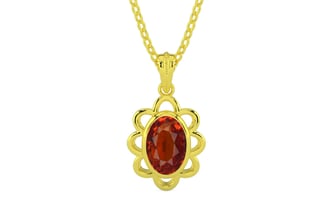 Panchdhatu Hessonite Garnet Pendant Limited Quality (P3)