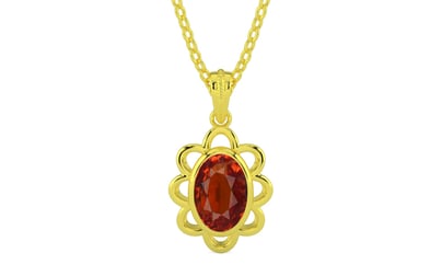 Panchdhatu Hessonite Garnet Pendant Limited Quality (P3)
