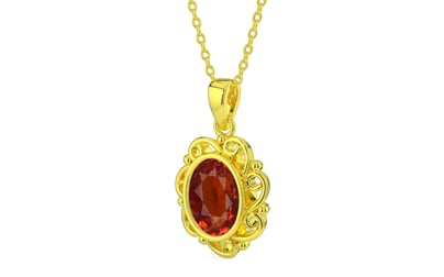 Panchdhatu Hessonite Garnet Pendant Limited Quality (P5)