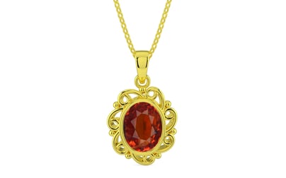 Panchdhatu Hessonite Garnet Pendant Limited Quality (P5)
