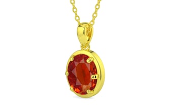 Panchdhatu Hessonite Garnet Pendant Limited Quality (P8)