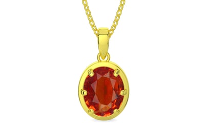Panchdhatu Hessonite Garnet Pendant Limited Quality (P8)