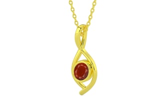 Panchdhatu Hessonite Garnet Pendant Prime Quality (P1)
