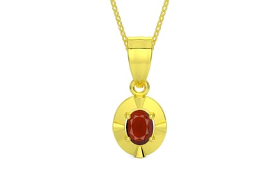 Panchdhatu Hessonite Garnet Pendant Prime Quality (P11)