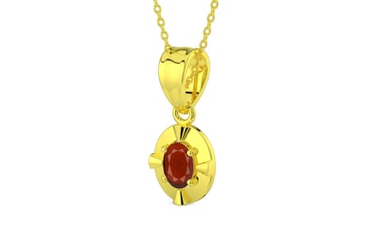 Panchdhatu Hessonite Garnet Pendant Prime Quality (P11)