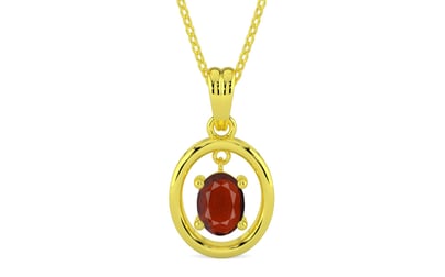 Panchdhatu Hessonite Garnet Pendant Prime Quality (P2)