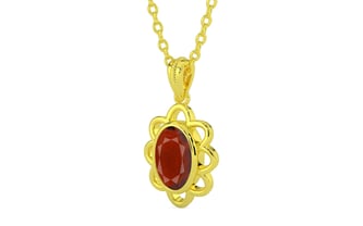 Panchdhatu Hessonite Garnet Pendant Prime Quality (P3)