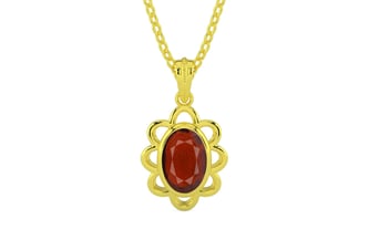 Panchdhatu Hessonite Garnet Pendant Prime Quality (P3)