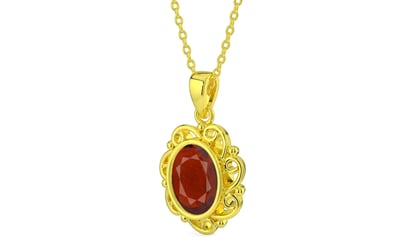 Panchdhatu Hessonite Garnet Pendant Prime Quality (P5)
