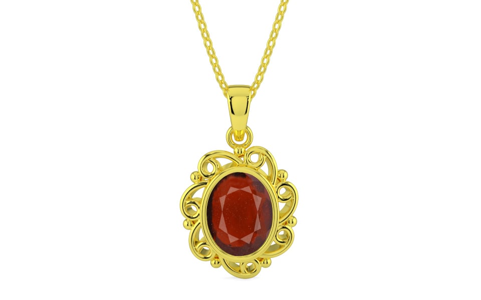 Panchdhatu Hessonite Garnet Pendant Prime Quality (P5)