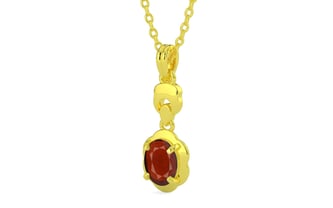Panchdhatu Hessonite Garnet Pendant Prime Quality (P6)