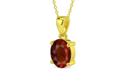 Panchdhatu Hessonite Garnet Pendant Rare Quality (P10)