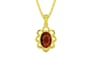 Panchdhatu Hessonite Garnet Pendant Rare Quality (P3)