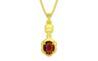 Panchdhatu Hessonite Garnet Pendant Rare Quality (P6)