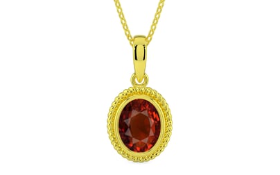 Panchdhatu Hessonite Garnet Pendant Rare Quality (P7)