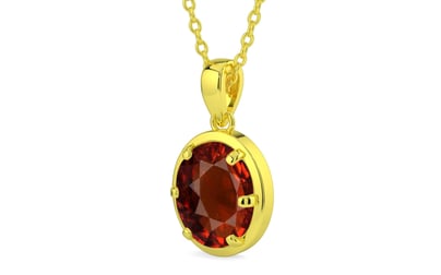 Panchdhatu Hessonite Garnet Pendant Rare Quality (P8)