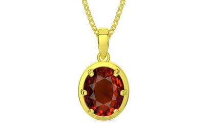 Panchdhatu Hessonite Garnet Pendant Rare Quality (P8)
