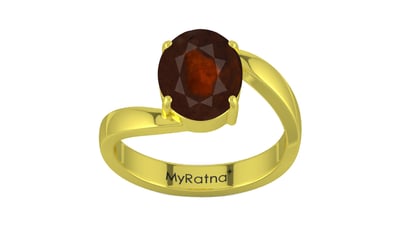Panchdhatu Hessonite Garnet Ring Fine Quality (R2)