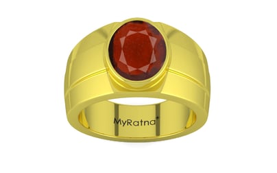 Panchdhatu Hessonite Garnet Ring Prime Quality (R1)