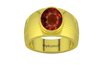 Panchdhatu Hessonite Garnet Ring Rare Quality (R1)
