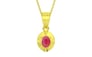 Panchdhatu Ruby Pendant Fine Quality (P11)