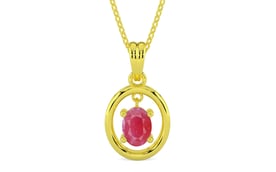 Panchdhatu Ruby Pendant Fine Quality (P2)