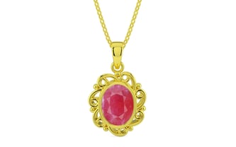 Panchdhatu Ruby Pendant Fine Quality (P5)