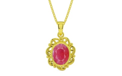 Panchdhatu Ruby Pendant Fine Quality (P5)