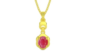 Panchdhatu Ruby Pendant Fine Quality (P6)