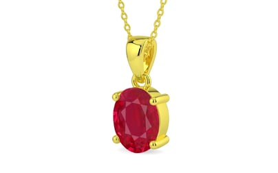 Panchdhatu Ruby Pendant Limited Quality (P10)
