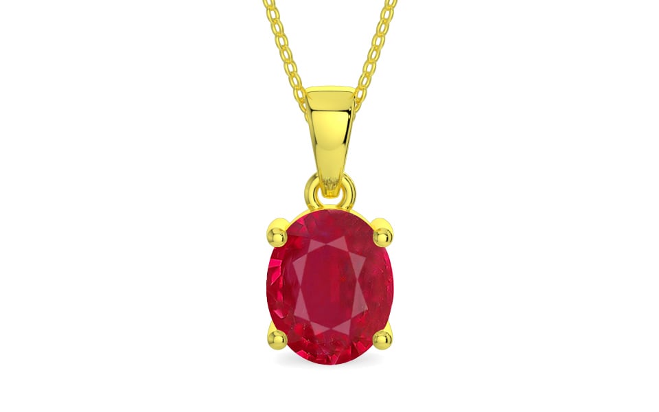 Panchdhatu Ruby Pendant Limited Quality (P10)