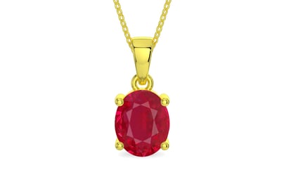 Panchdhatu Ruby Pendant Limited Quality (P10)