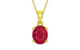 Panchdhatu Ruby Pendant Limited Quality (P10)