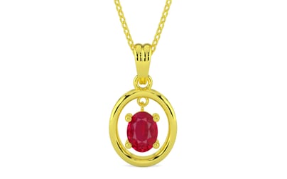 Panchdhatu Ruby Pendant Limited Quality (P2)