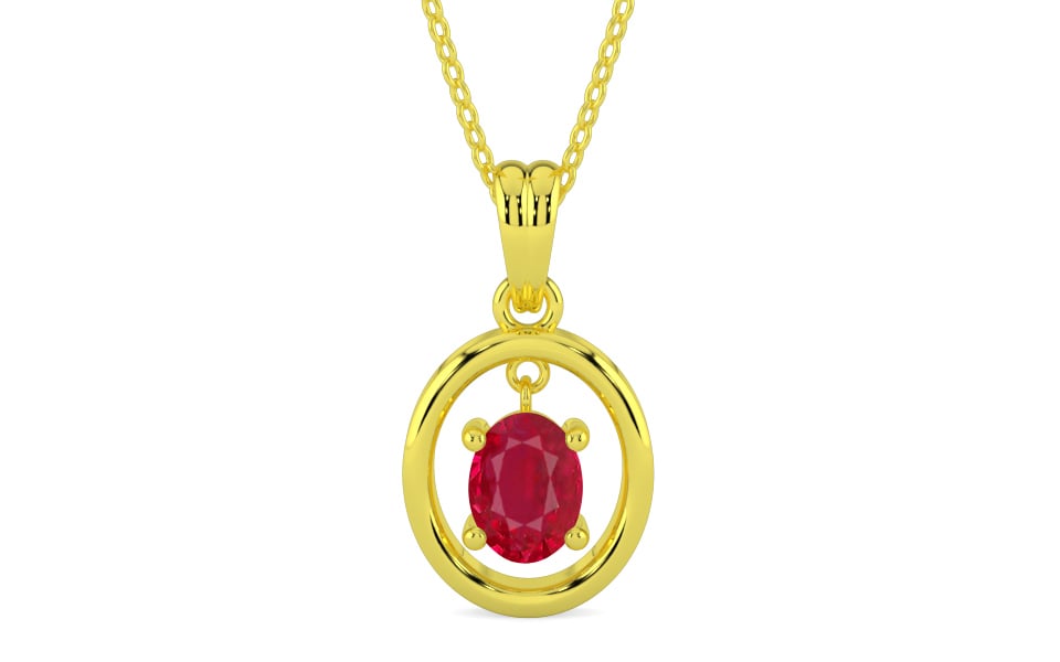 Panchdhatu Ruby Pendant Limited Quality (P2)