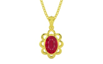 Panchdhatu Ruby Pendant Limited Quality (P3)