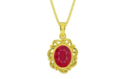 Panchdhatu Ruby Pendant Limited Quality (P5)