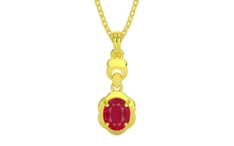 Panchdhatu Ruby Pendant Limited Quality (P6)