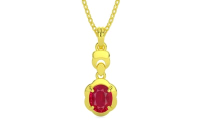 Panchdhatu Ruby Pendant Limited Quality (P6)