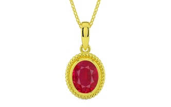 Panchdhatu Ruby Pendant Limited Quality (P7)