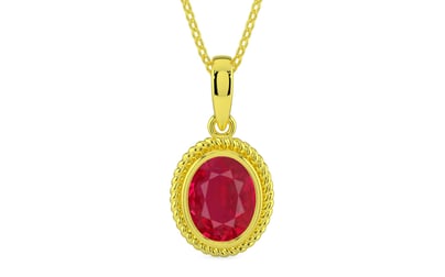 Panchdhatu Ruby Pendant Limited Quality (P7)